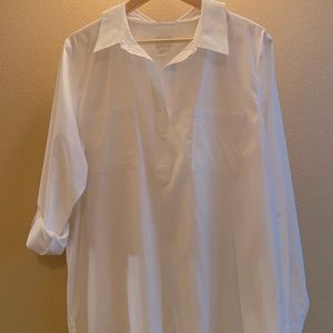 Chico, no-iron blouse, tab sleeves